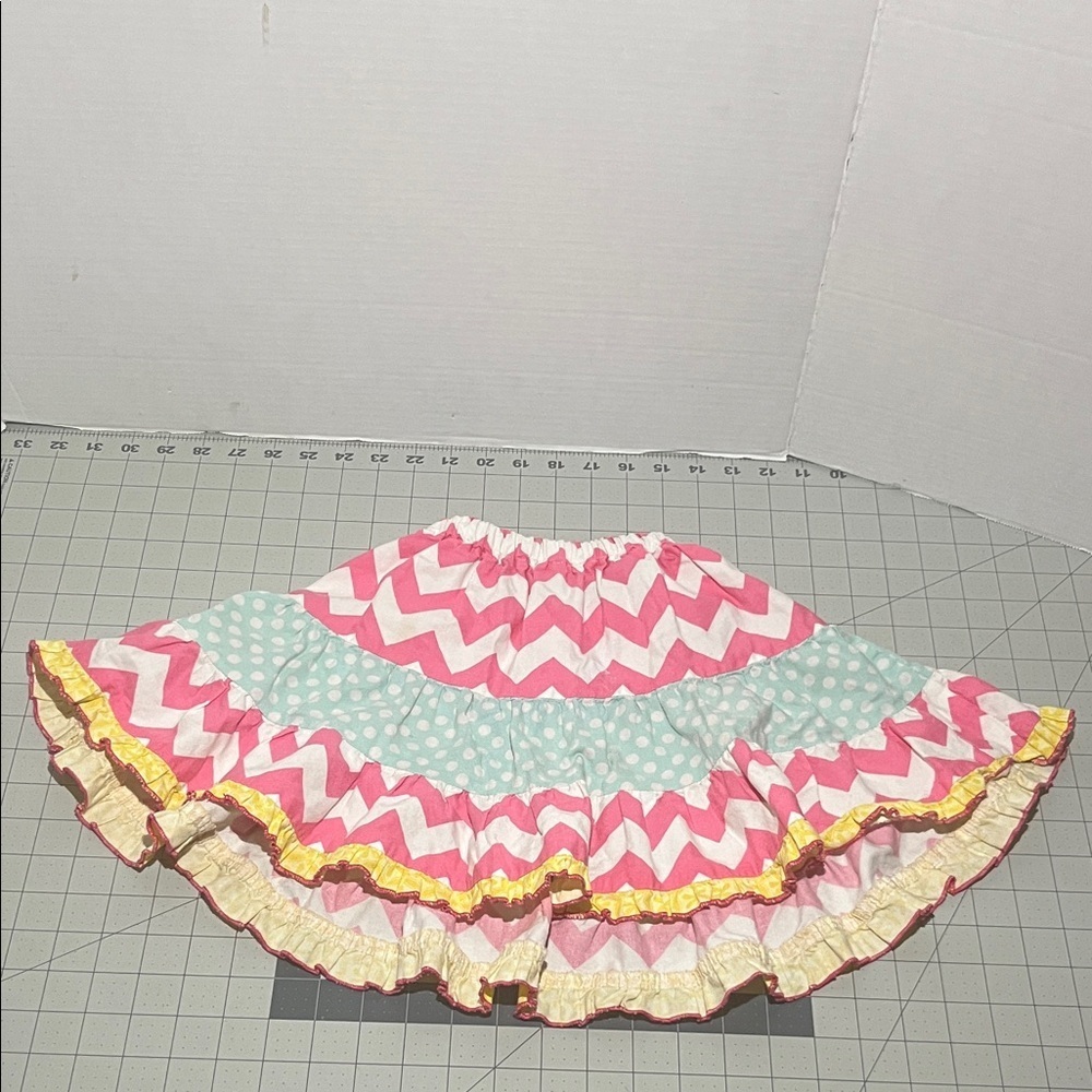 Chevron Patterned Kids Skirt